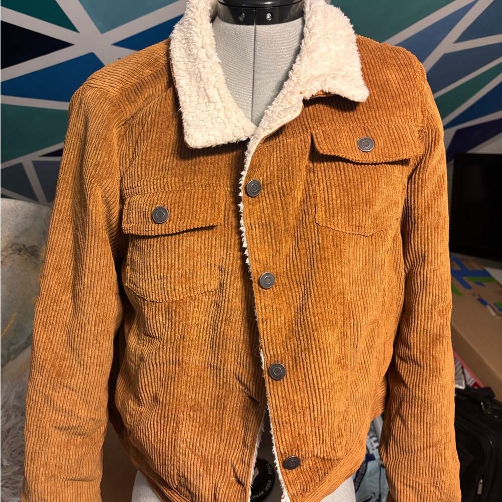 Ashley By 26 International Brown Corduroy Jacket with Sherpa lining